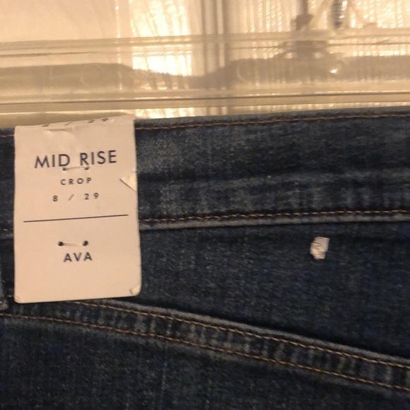 Lucky brand mid rise crop Size 8 style Ava NWT - Picture 6 of 7